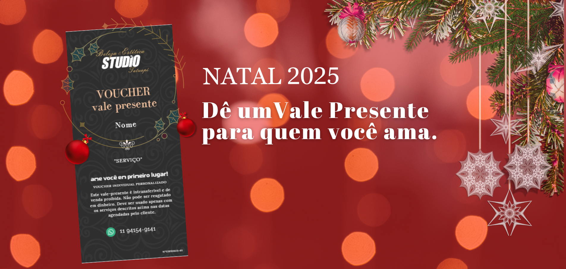 Voucher - STUDIO Tatuapé - Natal 2025